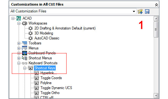 AutoCAD LT 2022 for Mac Aide, Personnaliser les raccourcis clavier