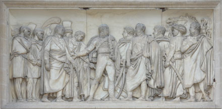 Bas relief en marbre