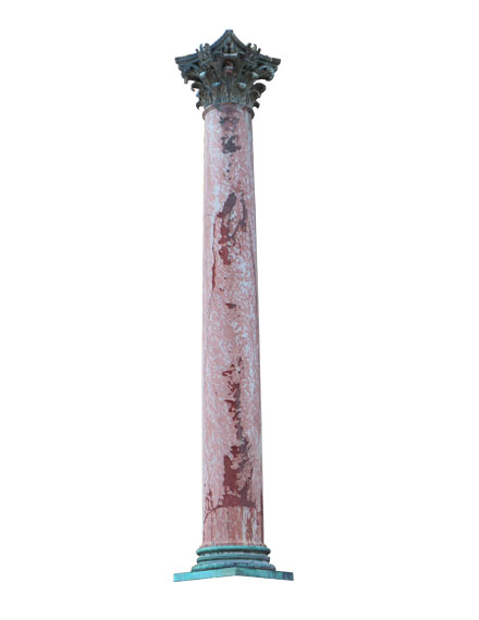 Colonne de marbre détourée