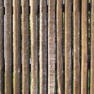 Vieille palissage en bois