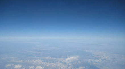 Nuages vue d'avion