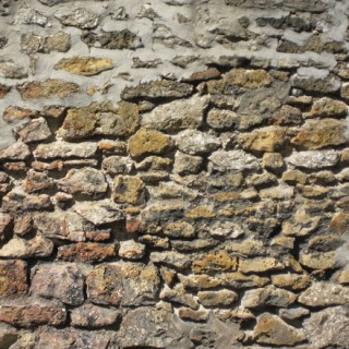 Mur de pierres usées