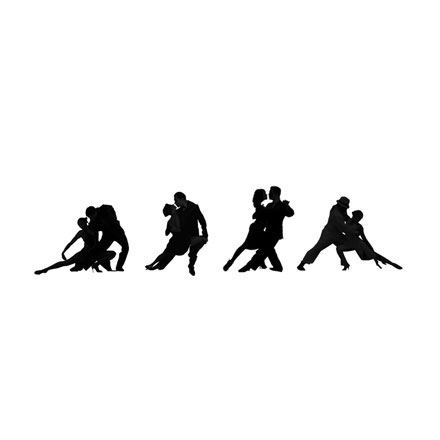 Silhouettes danse tango