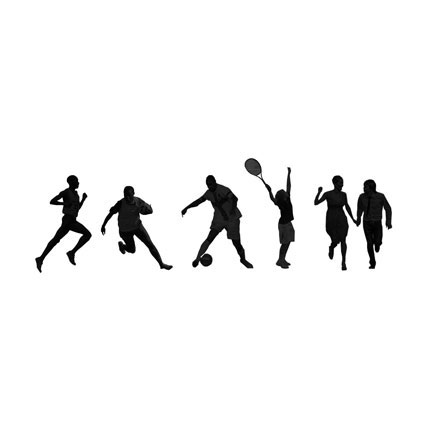 Silhouettes sportifs